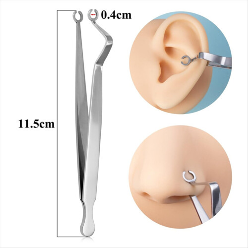 Ear Nose Piercing Clamps,Nose Septum Piercing Piercing Tool 2