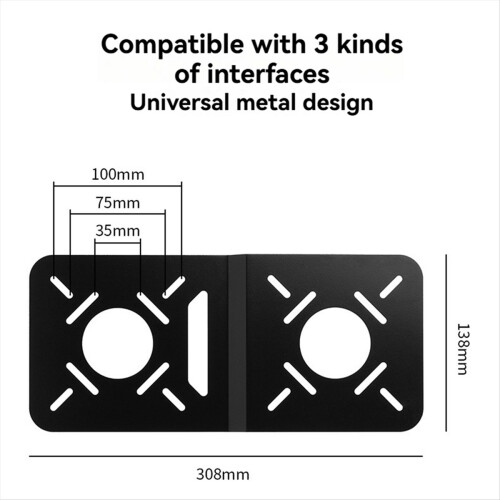 Supporto da 2 pezzi per staffa di sospensione Mini-Host Mini PC 2