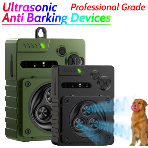Ultrasonic Dog Anti Barking Device Waterproof Black 1