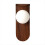 Minimalist Bedside Wall Light, Nordic Style Iron Lamp Walnut Color 1