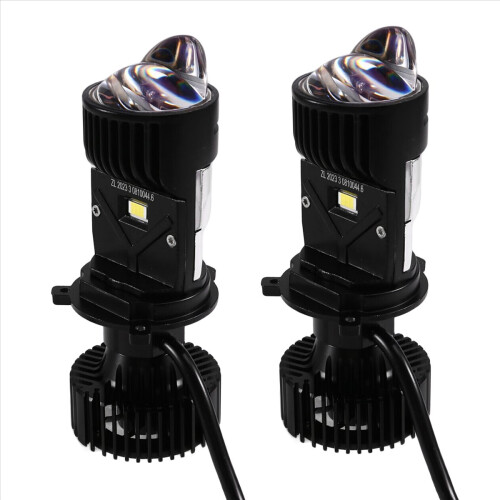 MotorcyclesLED Projector Headlight Bulbs Bi LED Lens Y3S-H4 1