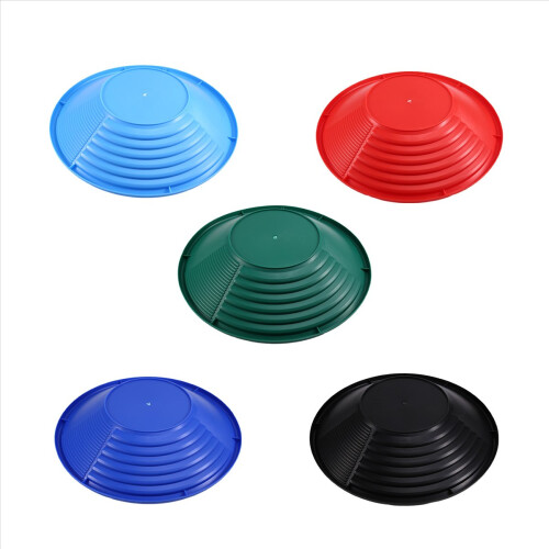 5 pezzi da 380 mm, setaccio per lavaggio e classificazione dell'oro in ABS 2