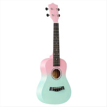 23-Inch Two-Tone Wooden Mini Guitar Four-String Ukulele B