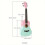 23-Inch Two-Tone Wooden Mini Guitar Four-String Ukulele B 4