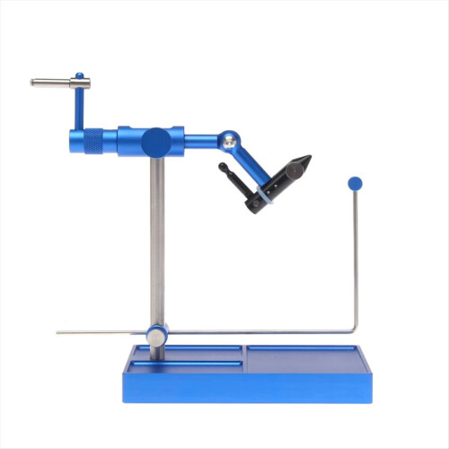 Fly Tying Vise Rotary Artificial Fly Making Bait Tools Blue