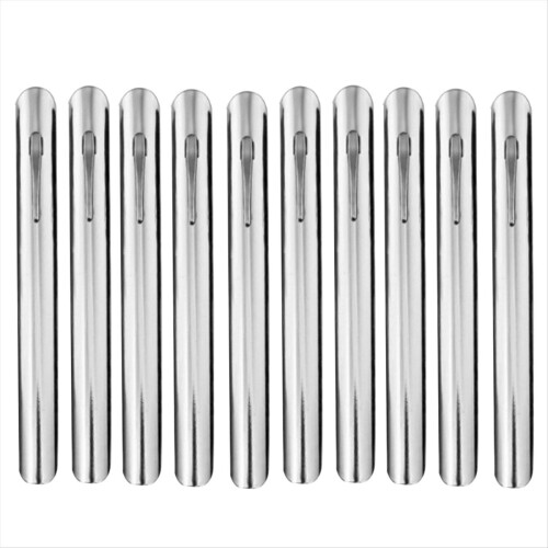 Esszimmer-Krümelschaber, Stahl, Silber, 10 Stück