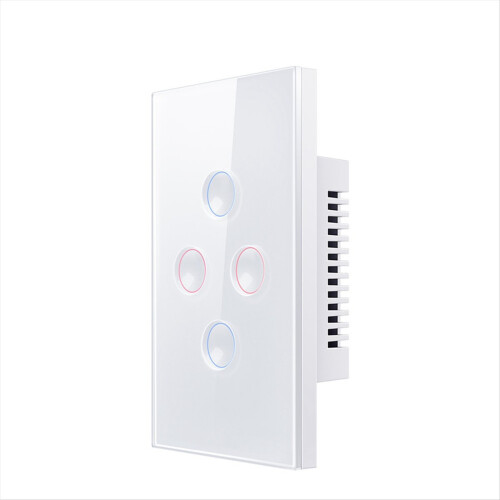 Interruttore Smart Touch Zigbee White con Home 4 Gang