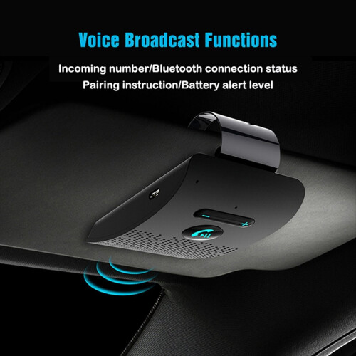 Bluetooth 4.2 Handsfree Car Kit Hifi Speaker Wireless Audio Receiver 1