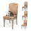 4 Pack Plastic Dining Chair Protectors with Backrests Waterproof 1