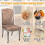 4 Pack Plastic Dining Chair Protectors with Backrests Waterproof 2