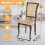 4 Pack Plastic Dining Chair Protectors with Backrests Waterproof 6