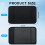 2Pack Walker Handle Cushions Walker Grip Covers Pads Black 5