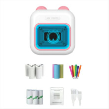Mini stampante per adesivi RGB Light Bluetooth tascabile senza inchiostro A