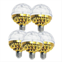 Luci da palco LED RGB con sfera da discoteca rotante colorata