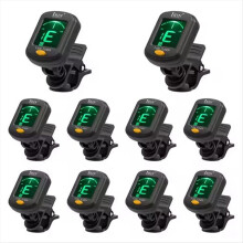 10 Stück T-500 Digitaler Clip-Tuner, 360 drehbar