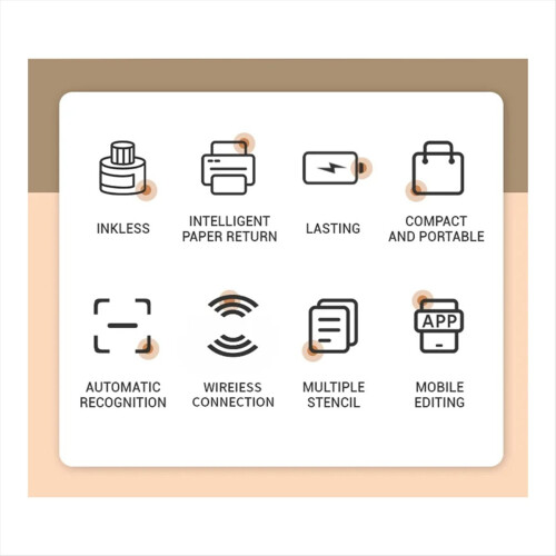 Label Thermal Printer, Compatible With IOS, Android Inkless Printer 2