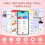 Mini Sticker Printer RGB Light Bluetooth Pocket Inkless A 4