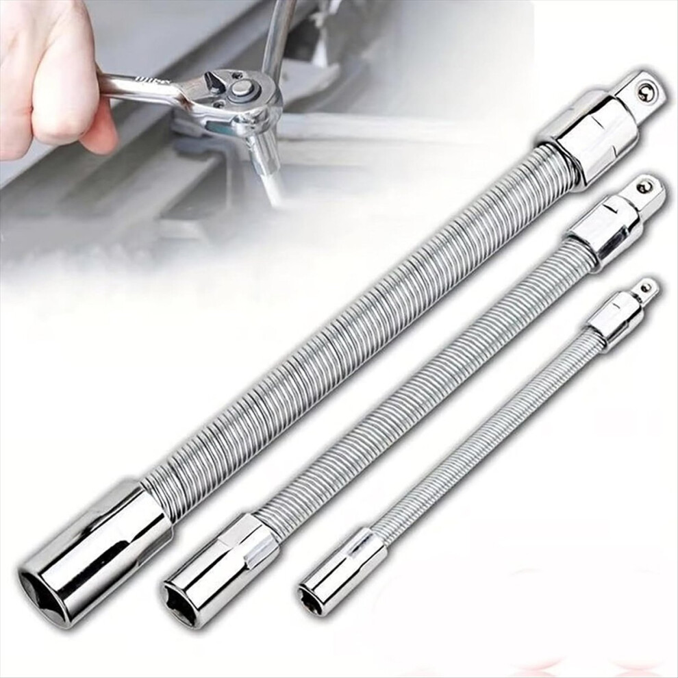Universal Electric Wrench Socket, 3 Counts Bendable Flexible Shaft 4714116631169
