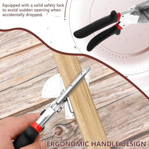 Angle Miter Shears Cutter Tool, High Carbon Steel Trunking Shears 2