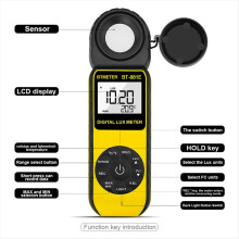 Digitales Luxmeter BT-881E Handlichtmessgerät 1 - 300.000 Lux Sensor