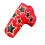 Copri-testa da golf in PU, accessori per mazze da golf, copri-putter rosso 4