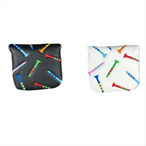 Magnetische Golf-Putterhülle, PU-Mallet-Putterhülle, Schwarz 1