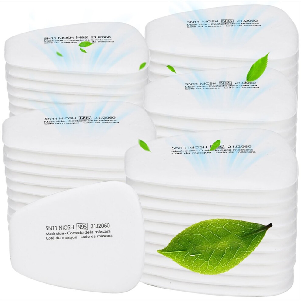 60PC 5N11 Respirator Filter Cotton, 6001 Filter Cartridges-image-OPC-PMG76PY-NEW