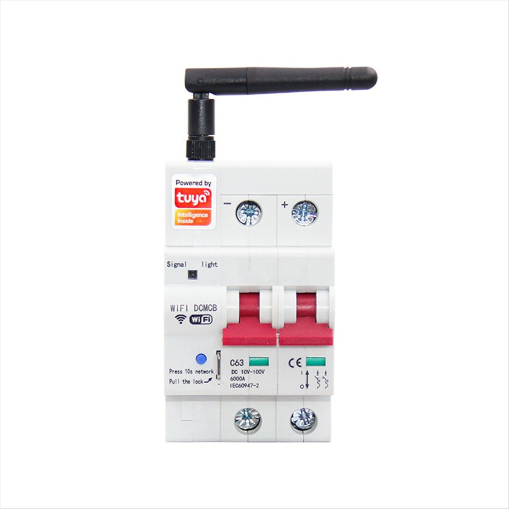 Smart Dc Circuit Breaker 2P App Control Wifi Circuit Breaker 63A 4714116631350