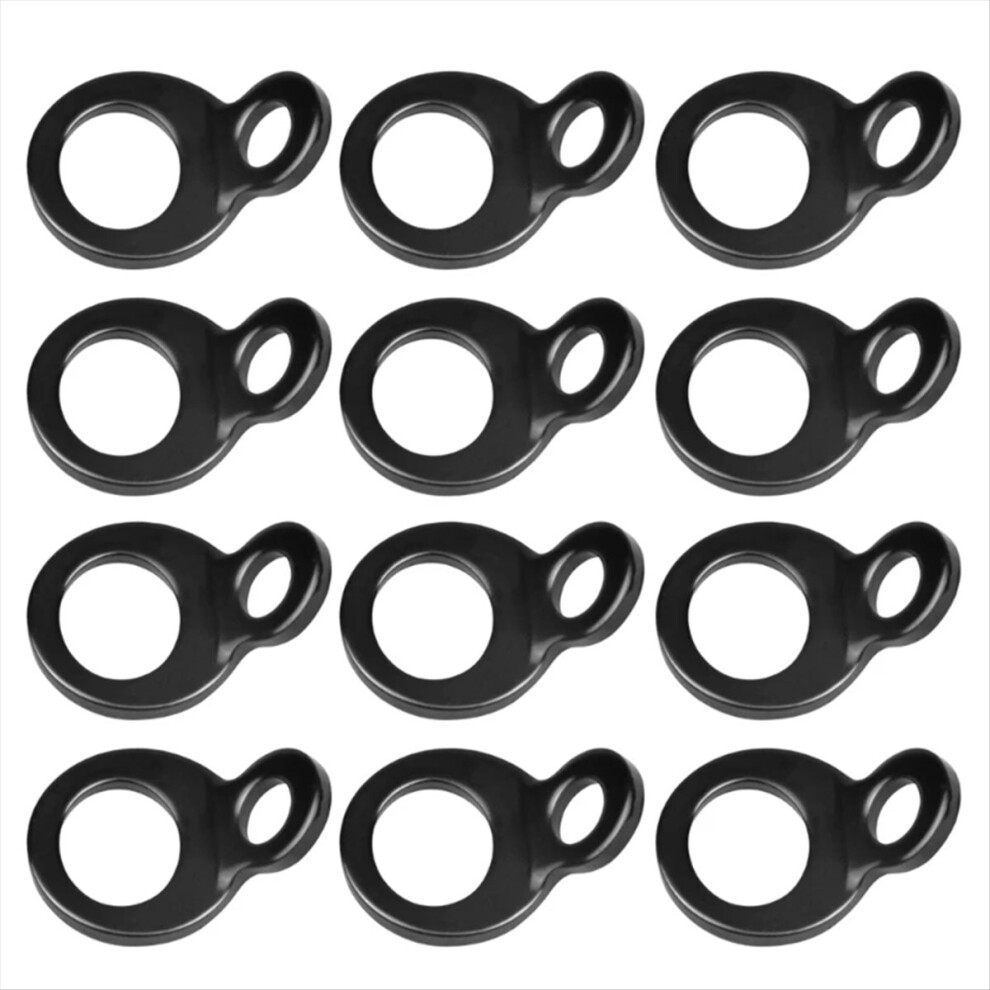 12 Pcs D-Ring Tie Downs, Anchor Lashing Rings 4714116634443