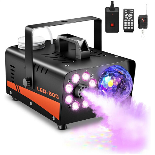 Nebelmaschine mit Discokugel-Lichtern (EU-Stecker)