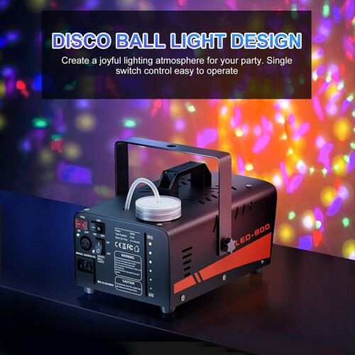 Nebelmaschine mit Discokugel-Lichtern (EU-Stecker) 1