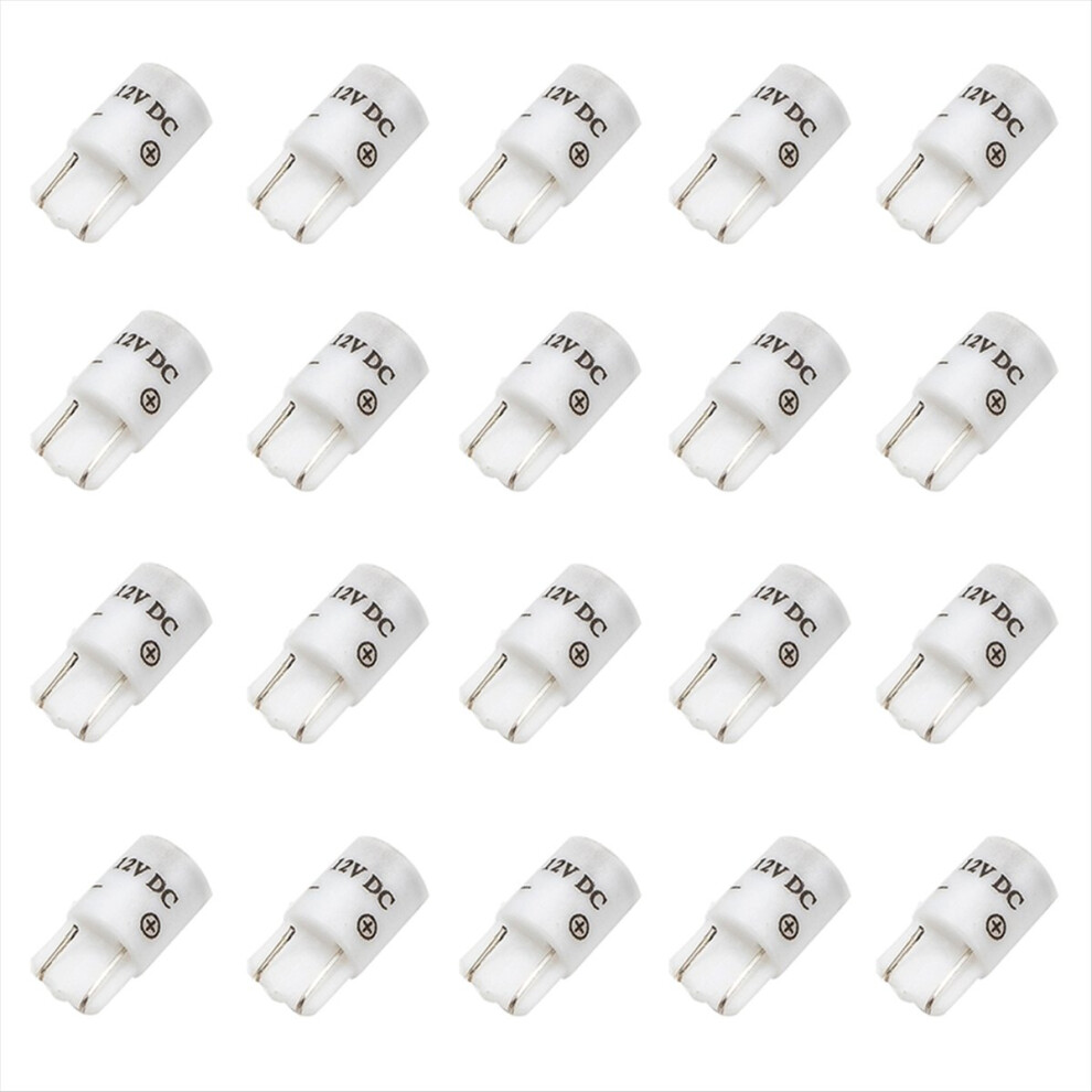 100Pcs 12V Led Arcade Buttons Illuminated Push Buttons White 4714116637628