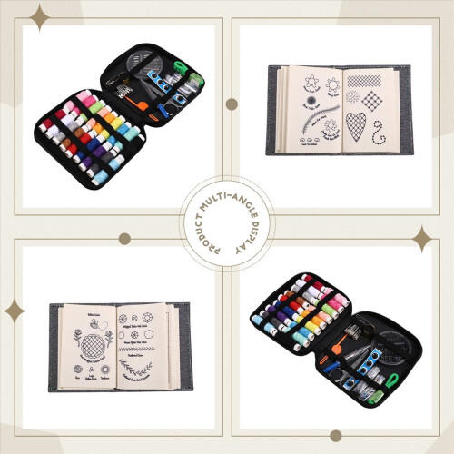 DIY Book with Tool Set,for Beginners,Embroidery Gift,B