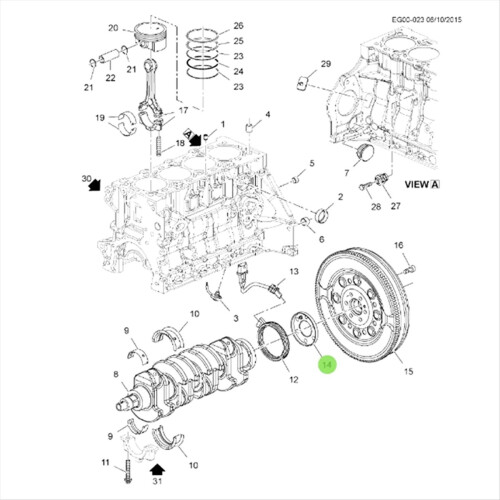 Crankshaft Signal Plate for Aveo 2