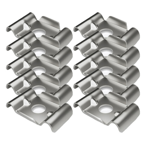10Pcs High-Quality Double Rod Mat Fence Attachment Accessories,A