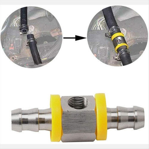 For Pressure Gauge Sensor T-Fitting Adapter Connector 2