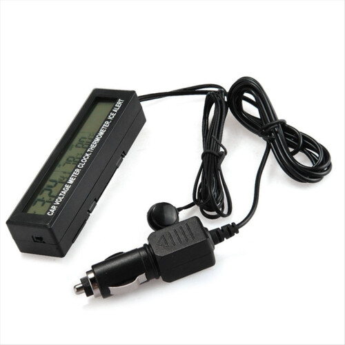 3-in-1 Digitales Auto-Thermometer-Voltmeter 1