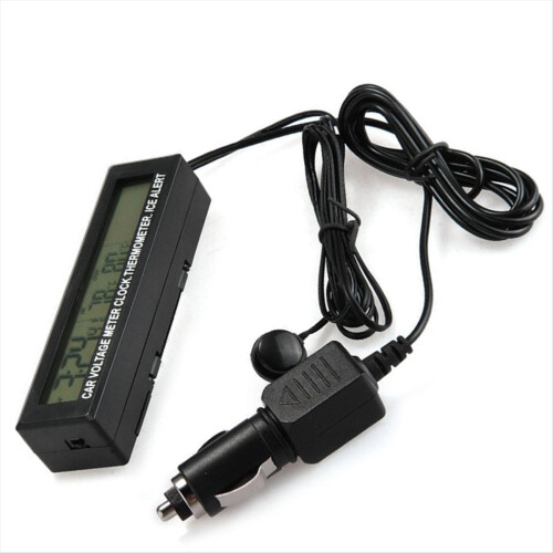 3-in-1 Digitales Auto-Thermometer-Voltmeter 2