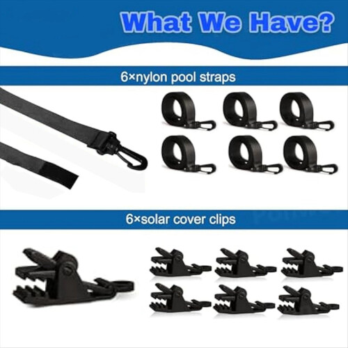 Inground Swimming Pool Solar Cover Reel Straps 2