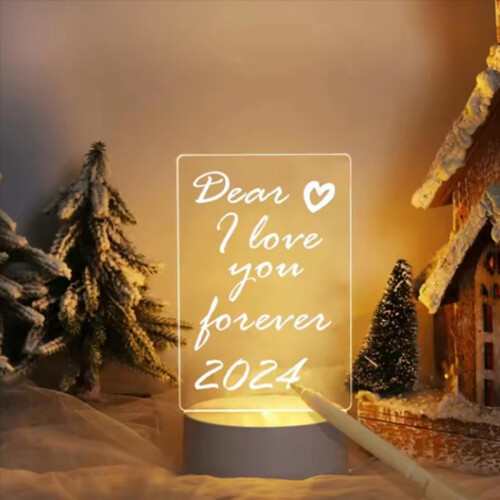 LED Acrylic Message Board, Erasable, Children's Drawing, Night Lamp. 1