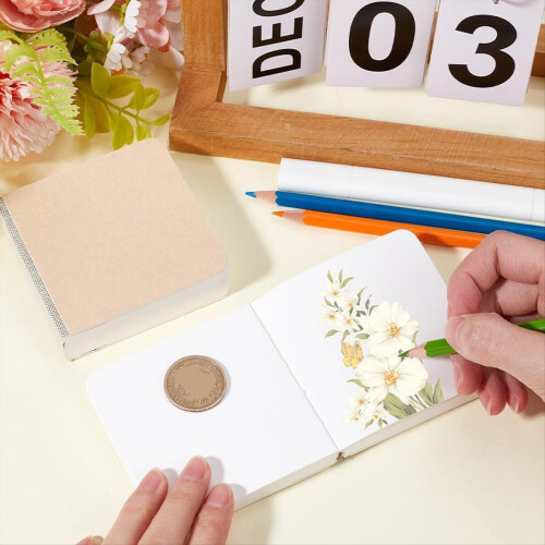Mini quaderno per schizzi e disegni ad acquerello da 3,2x3,2 pollici 2