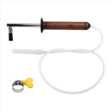 Coffee machine brush, nylon, anti-scald, wood handle, cleaning tool.