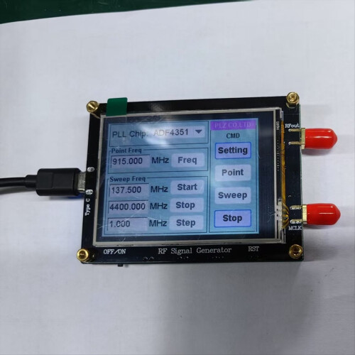 Signalgenerator mit USB-Kabel und Touchscreen 1