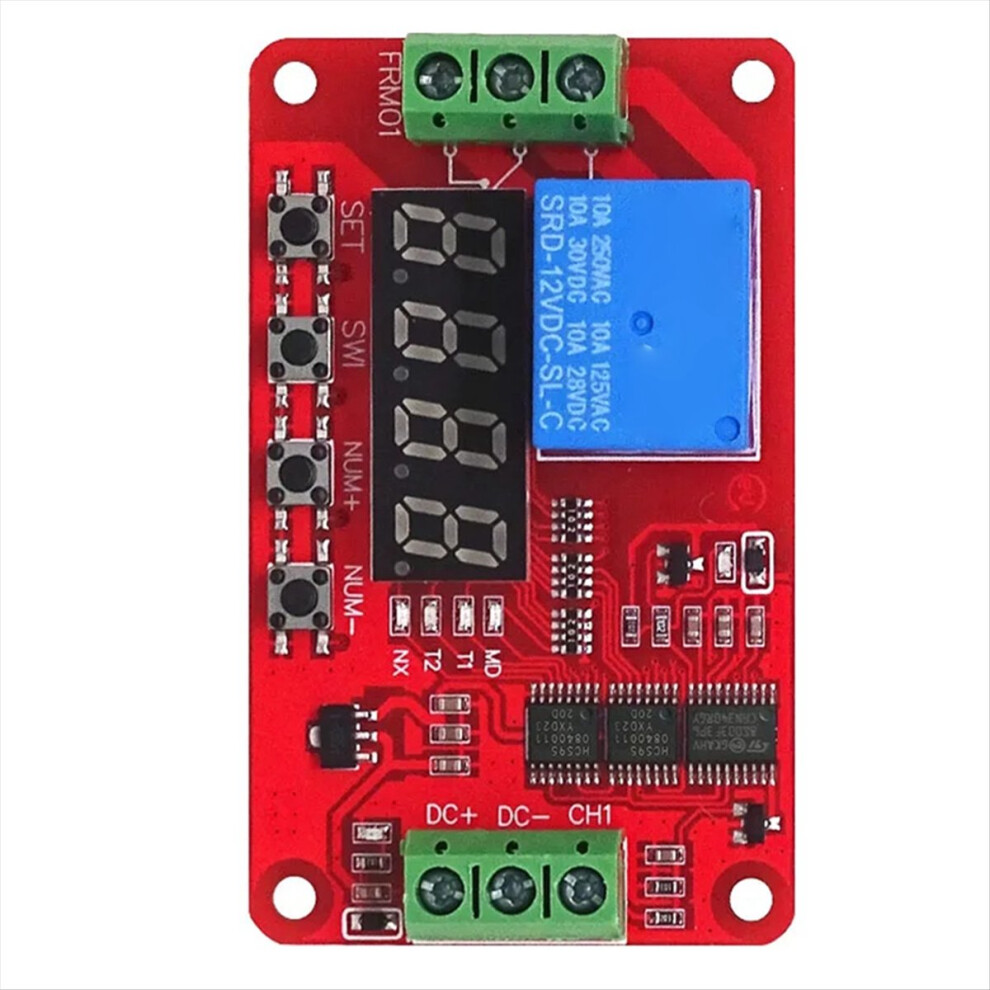 Dc 12V 1 Channel Relay Module Multifunction Relay Loop Delay Timer 4712073959685