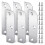 6 Pcs Hinge Filler Plates for Door Edge Silver 1