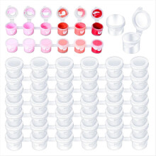 100 Streifen, 600 Töpfchen für Acrylfarbe, 3 ml/0,1 oz