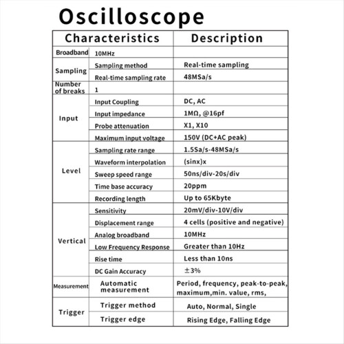 Oscilloscopio digitale 702S ad alta precisione a doppio scopo cinese 2