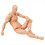 Modello di action figure snodabile per stop motion e disegno A 4