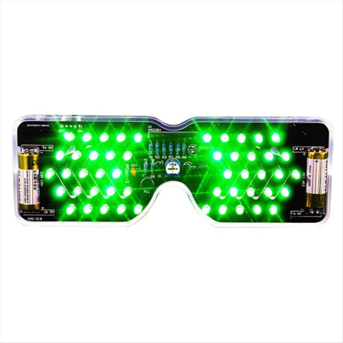Light Up Glasses Soldering Practice Kit DIY Electronics Kit,B