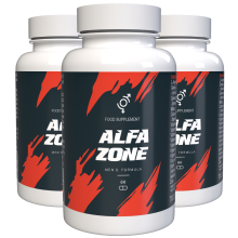 ALFAZONE - 180 Cápsulas (Pack de 3) com Zinco, Ginseng, L-Arginina e Maca - Receita Suíça Premium - Complexo Herbal Natural